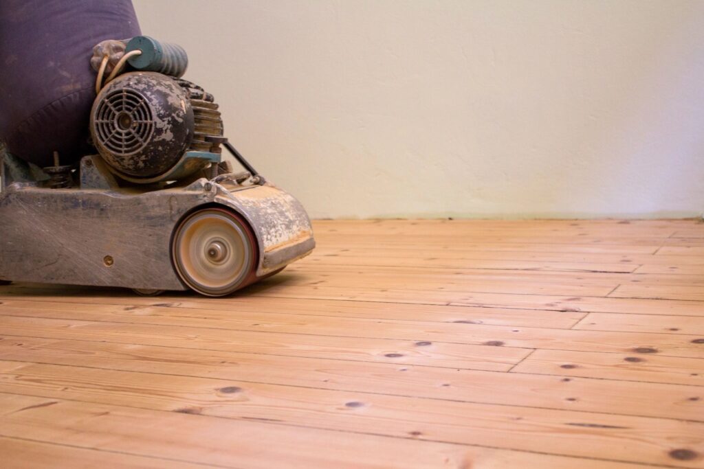 Sanding Hardwood Floor